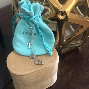 Tiffany and Co. T&Co necklace in sterling silver.